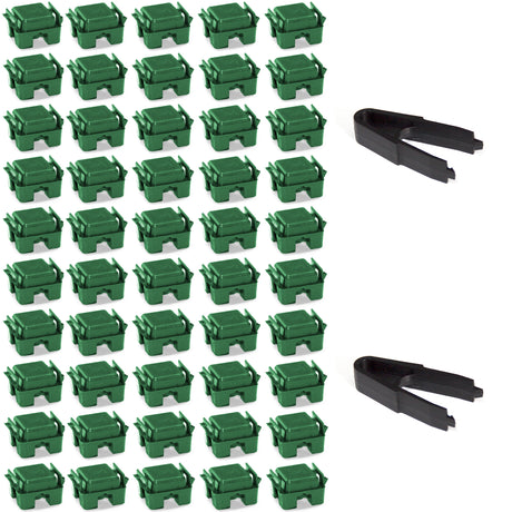 Modular Cube Locking Clips Pack of 50 and 2 Tweezers