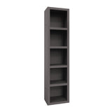 Easy-Lift Queen Murphy Wall Bed in Dark Grey with Two Bookshelves - Sharicks