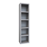 Easy-Lift Queen Murphy Wall Bed in Grey with Two Bookshelves - Sharicks