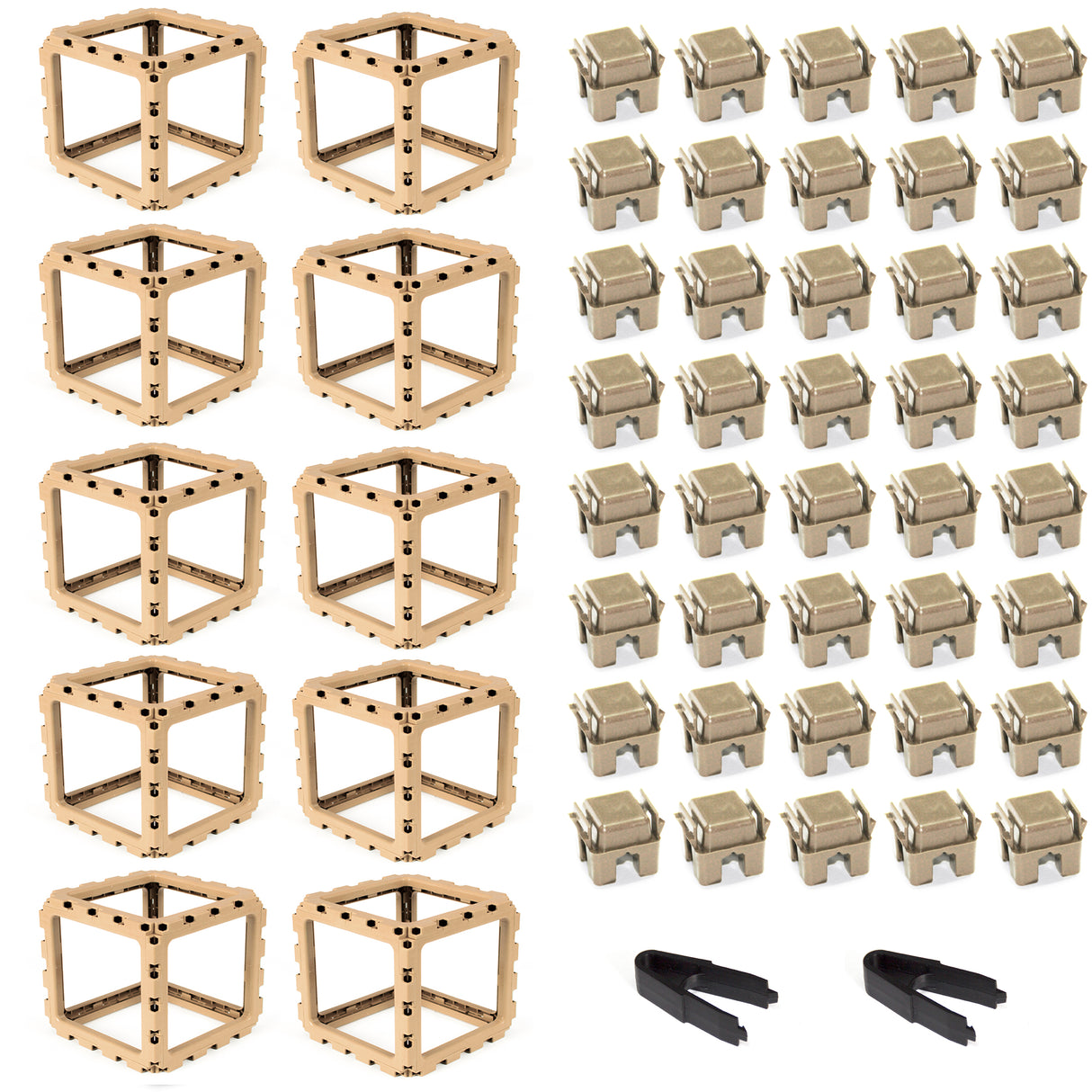 Void Modular Cube – 10-Cube Set | Solid Structural Blocks for Furniture & Décor