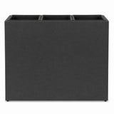 Smooth Rectangular Fiber Cement Planter, Black