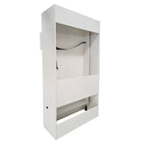 Easy-Lift Full Murphy Wall Bed in White with Shelf