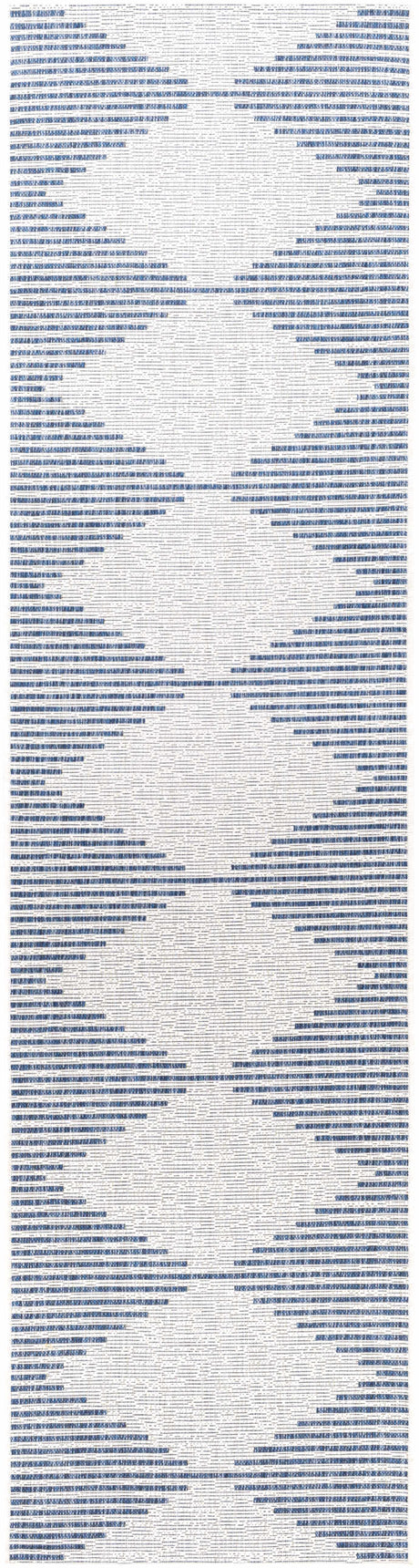 Stephan Blue & Cream Outdoor Rug