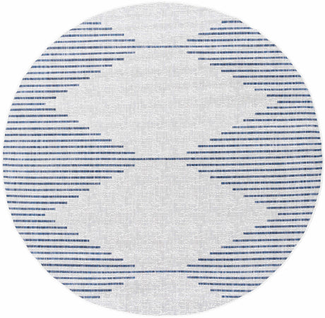 Stephan Blue & Cream Outdoor Rug