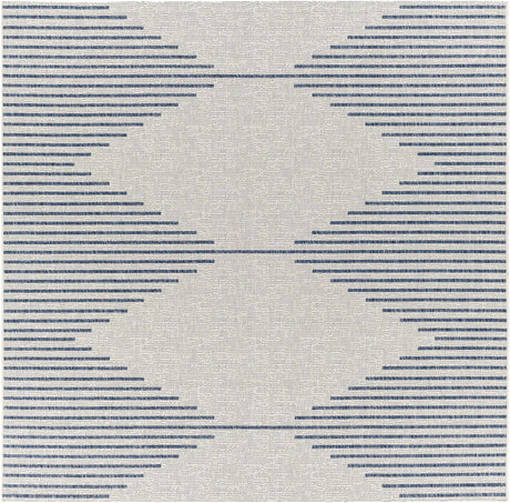 Stephan Blue & Cream Outdoor Rug