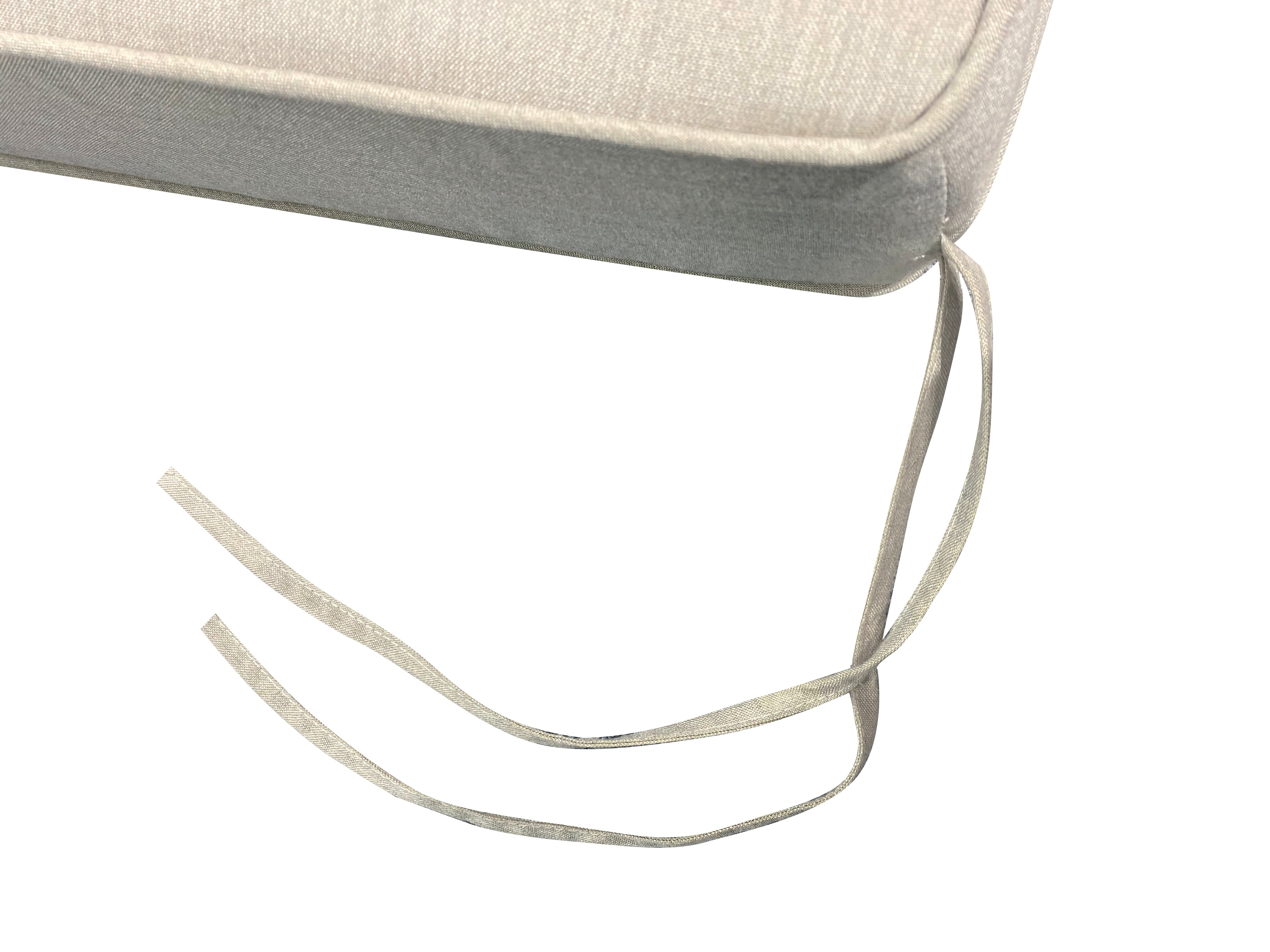 26 x 28 Outdoor Patio Deap Seating Cushion Set in Light Grey with Ties Sharicks