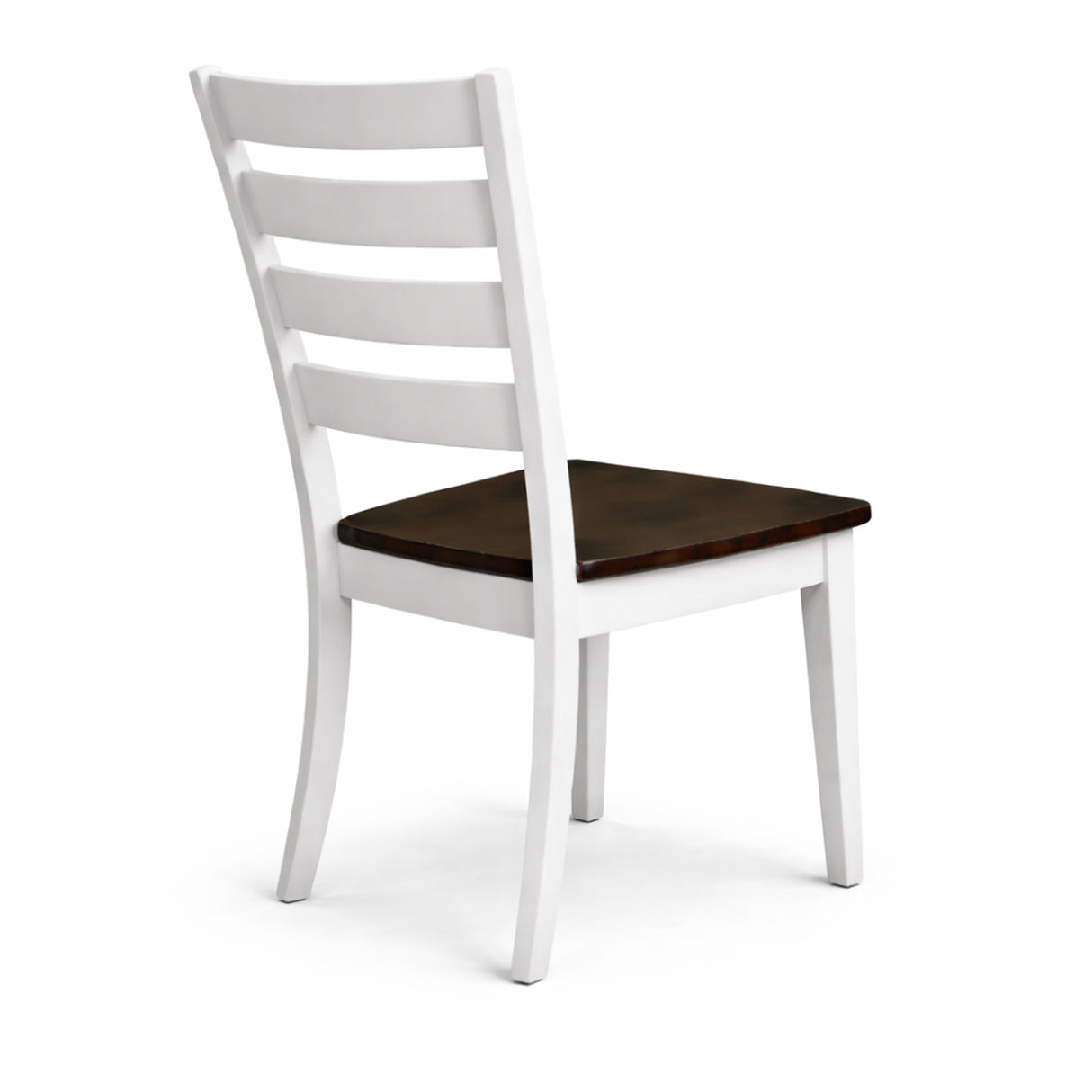 Traditional 6-Piece 59 Inch Rectangular Dining Set with Bench, Dirty Oak/White Finish, Solid Rubberwood