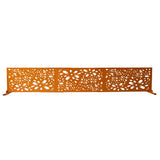 6 ft. X 4 ft. Orange Freestanding Metal Privacy Screen Room Divider