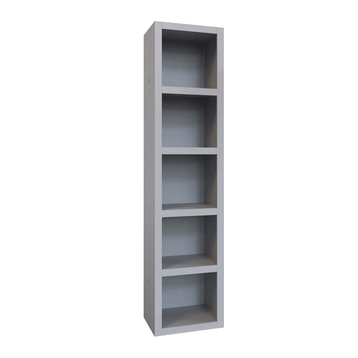 Grey 84-in Tall Wooden Bookcase Shelf