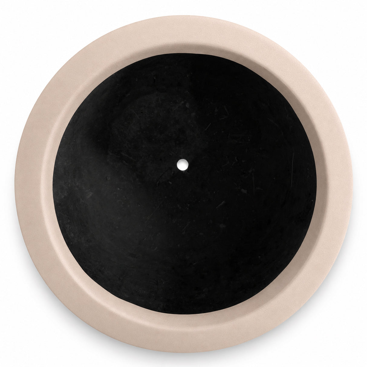 Set of 3 Round Cylinder Polystone Indoor/Outdoor Planters, Sand