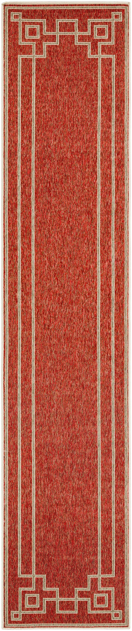 Harborgreek Brick Red Outdoor Rug