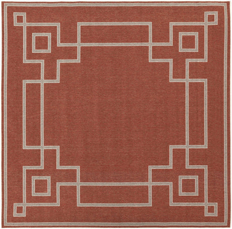 Harborgreek Brick Red Outdoor Rug