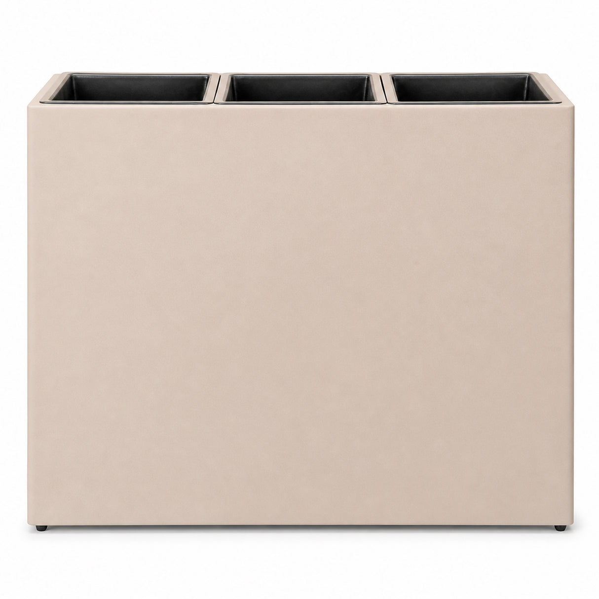 Smooth Rectangular Fiber Cement Planter, Sand
