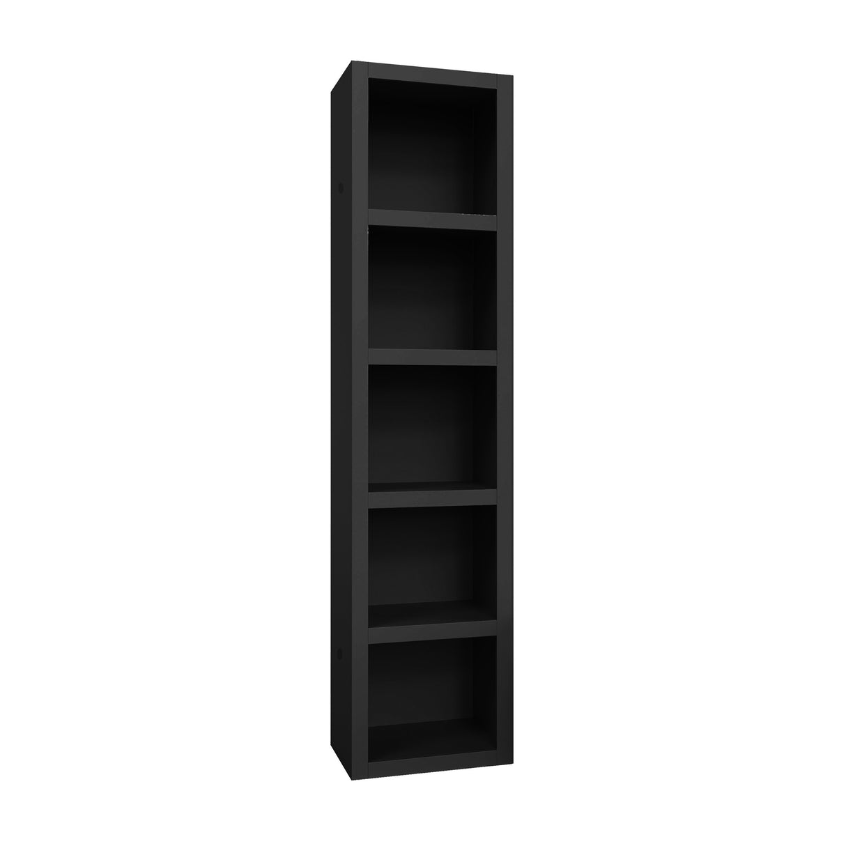 Black 84-in Tall Wooden Bookcase Shelf