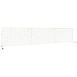 6 ft. X 4 ft. White Freestanding Metal Privacy Screen Room Divider