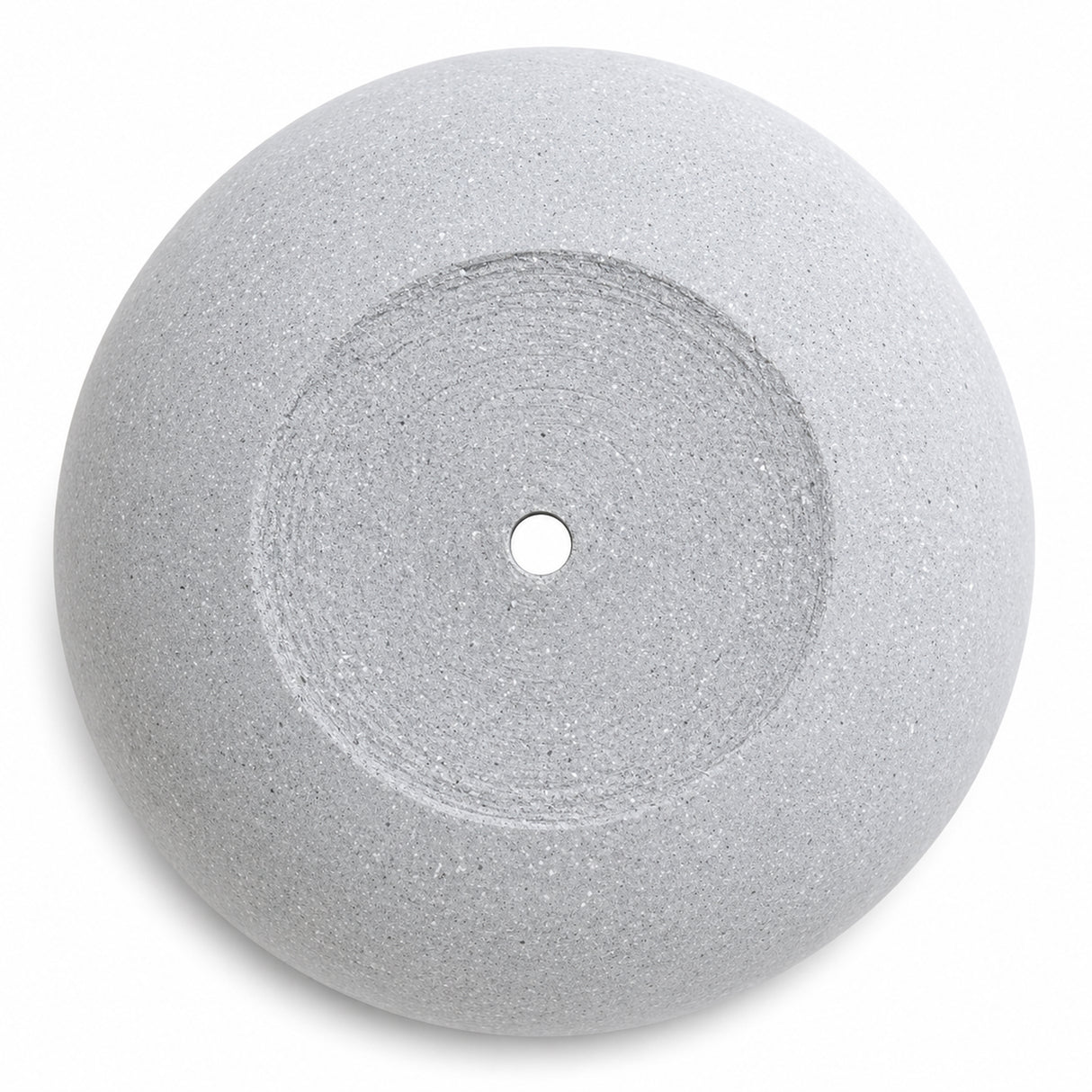 Set of 3 Round Polystone Indoor/Outdoor Planters, Gray