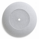 Set of 3 Round Polystone Indoor/Outdoor Planters, Gray