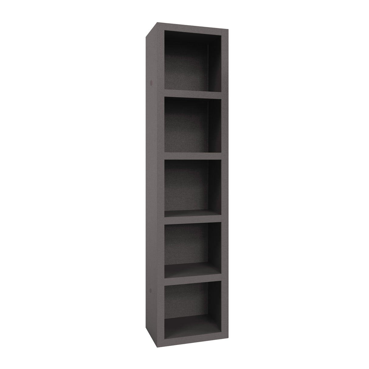 Dark Grey 85-in Tall Wooden Bookcase Shelf