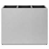 Smooth Rectangular Fiber Cement Planter, Gray