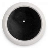 Set of 3 Round Cylinder Polystone Indoor/Outdoor Planters, White