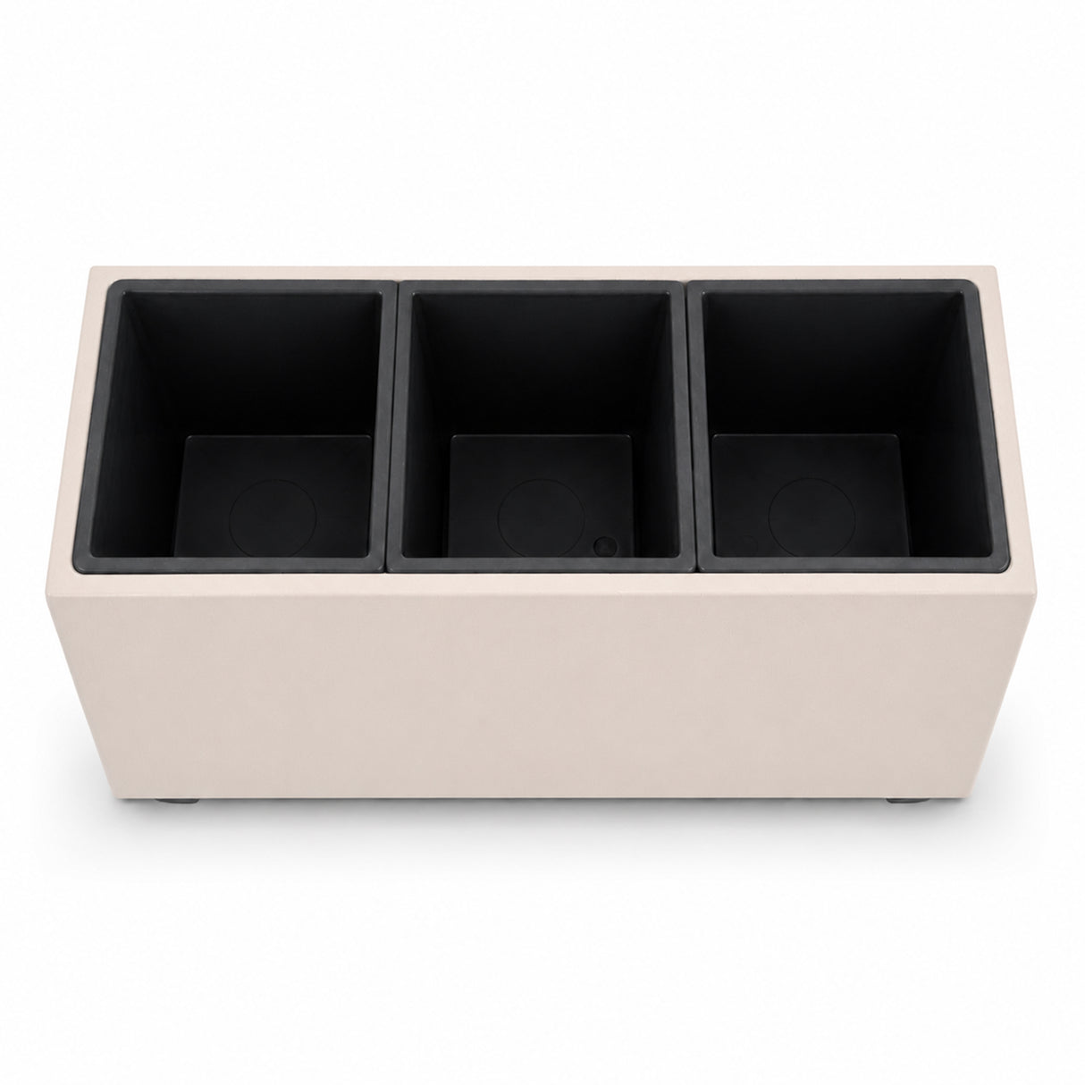 Smooth Rectangular Fiber Cement Planter, Sand