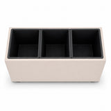 Smooth Rectangular Fiber Cement Planter, Sand