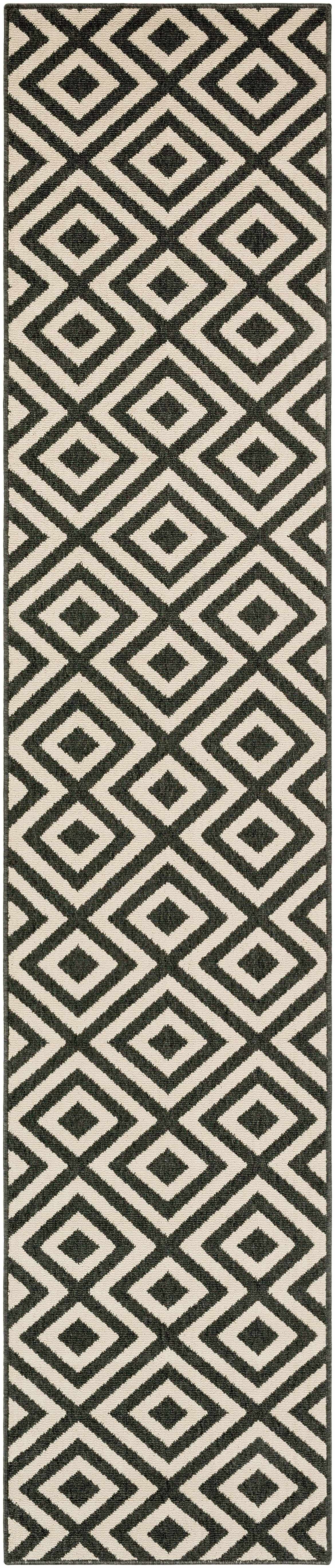 Spilsby Black Trellis Outdoor Rug