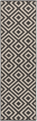 Spilsby Black Trellis Outdoor Rug