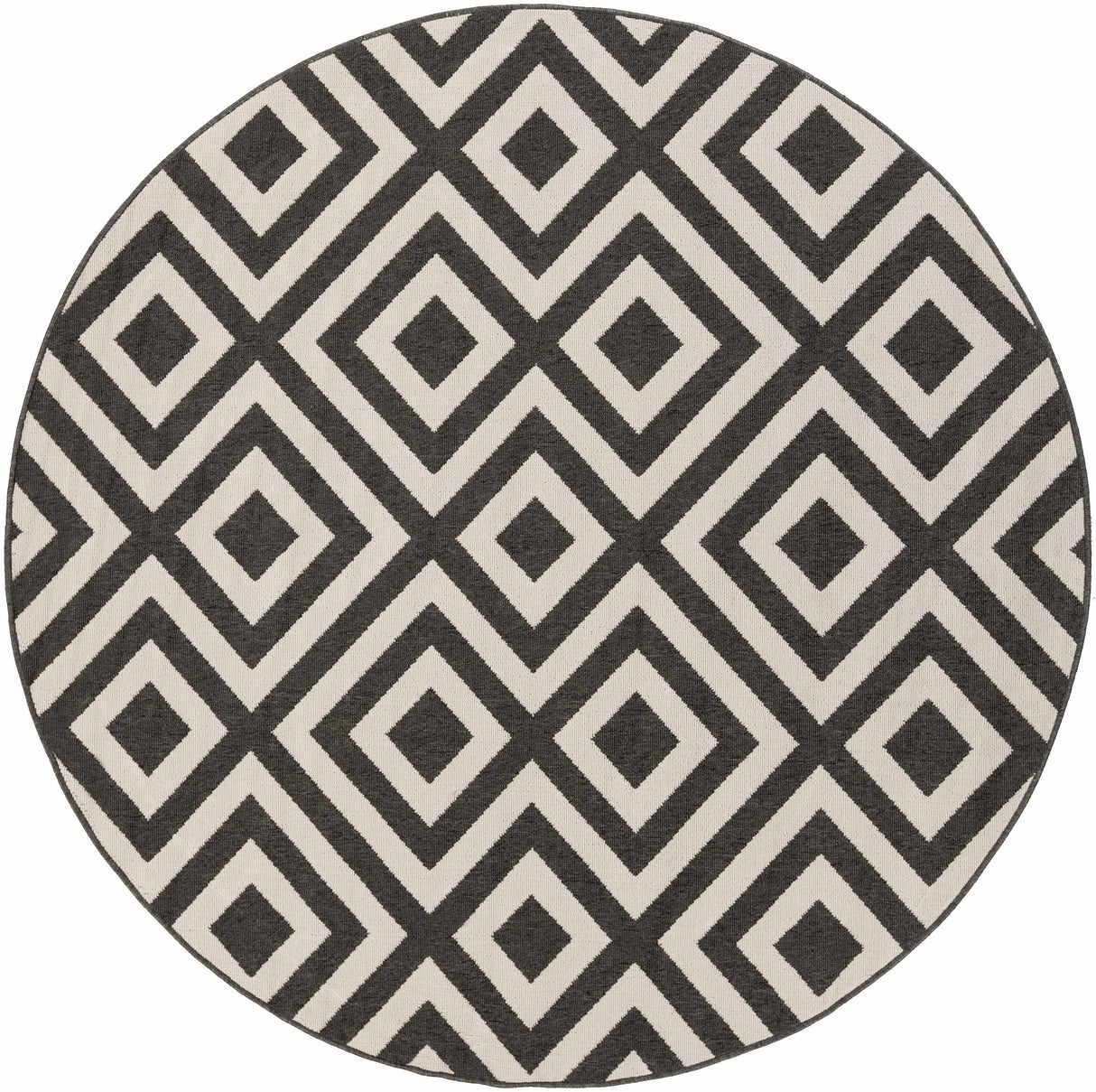 Spilsby Black Trellis Outdoor Rug