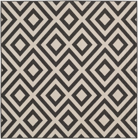 Spilsby Black Trellis Outdoor Rug