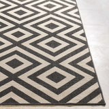 Spilsby Black Trellis Outdoor Rug