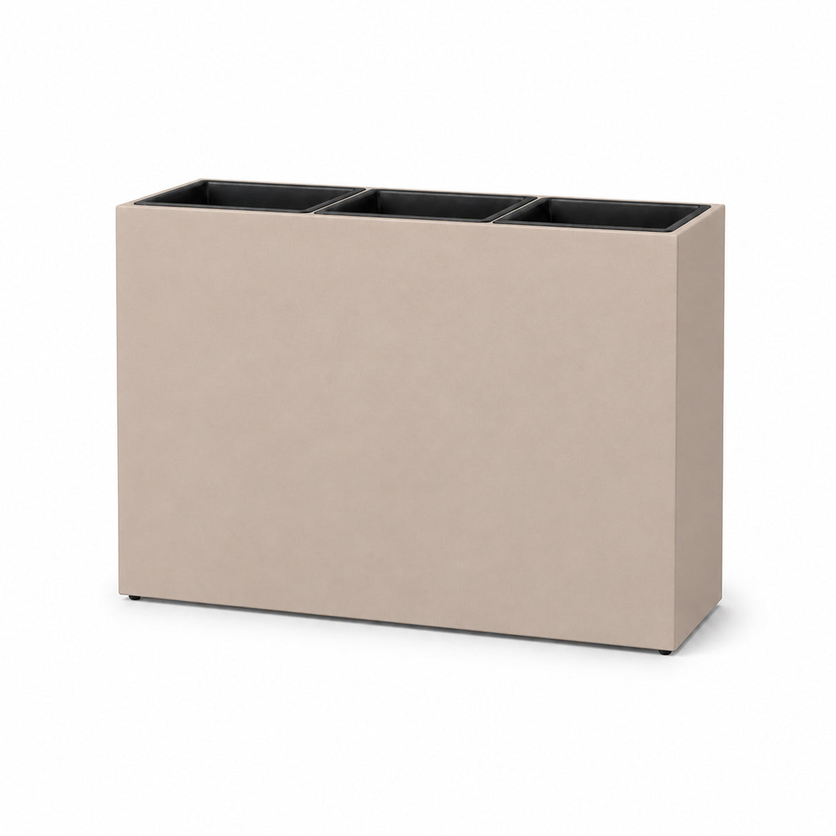 Smooth Rectangular Fiber Cement Planter, Sand
