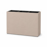 Smooth Rectangular Fiber Cement Planter, Sand