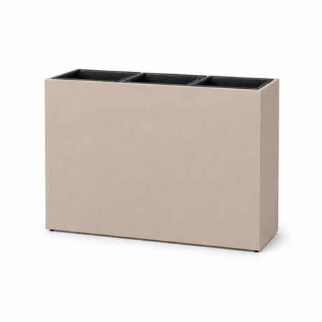 Smooth Rectangular Fiber Cement Planter, Sand