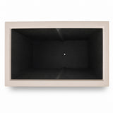 Set of 3 Rectangular Polystone Indoor/Outdoor Planters, Sand