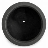 Set of 3 Round Cylinder Polystone Indoor/Outdoor Planters, Black