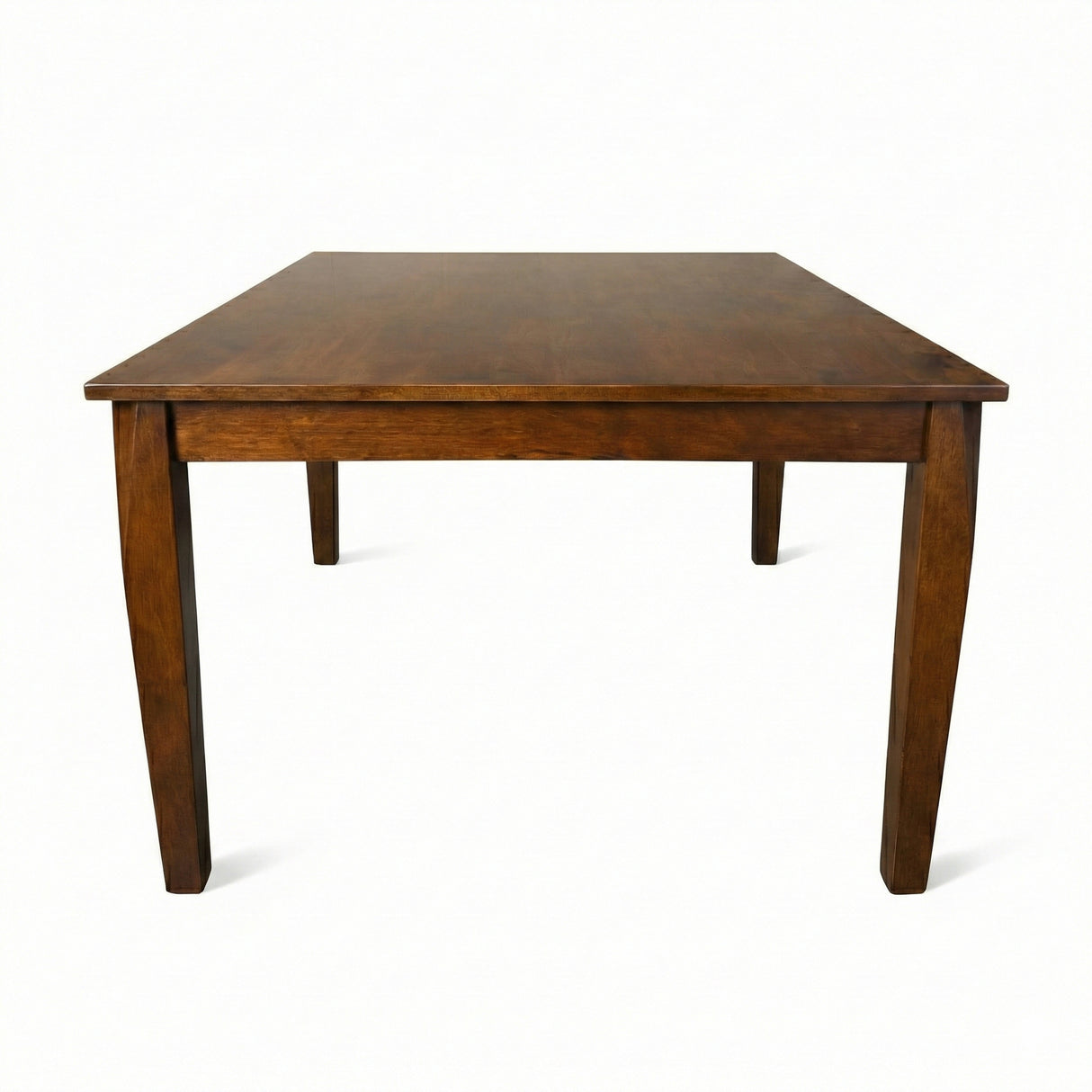 Modern 78.7 Inch Rectangular Dining Table, Dirty Oak Finish Solid Rubberwood