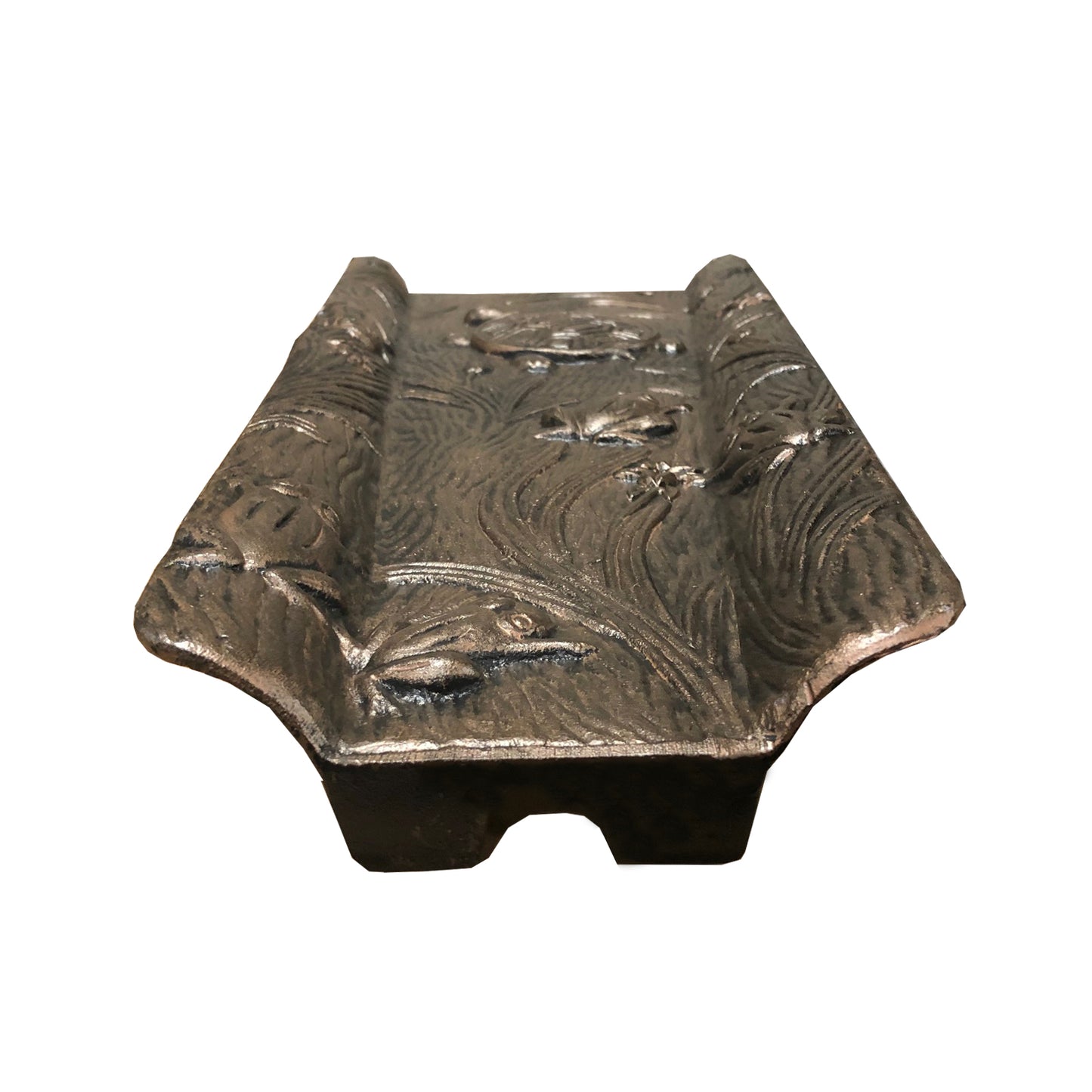 Bronze 22.5-in Cast Aluminum Downspout Gutter Turtle Splash Block