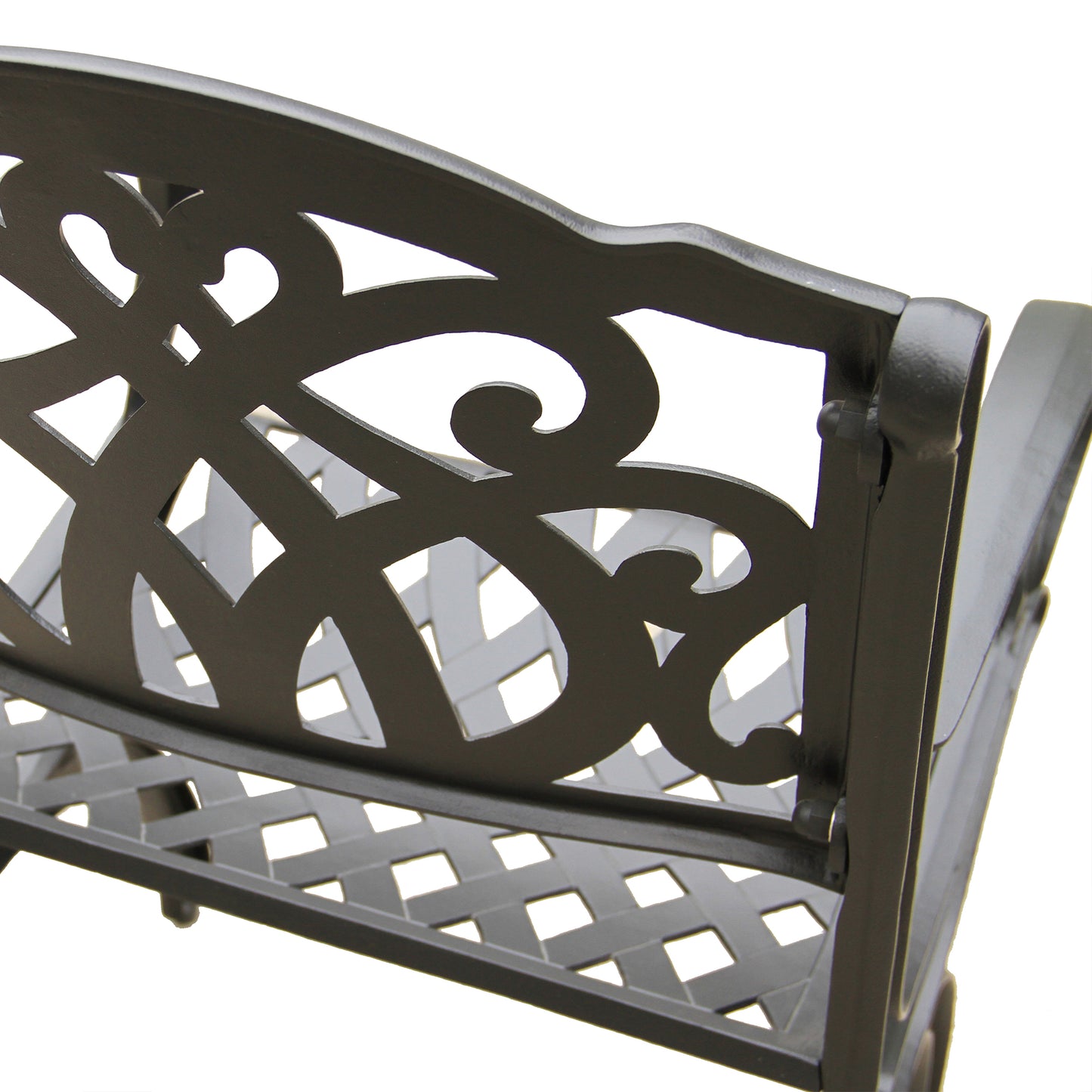 Ornate Traditional Outdoor Cast Aluminum Patio Dining Chair