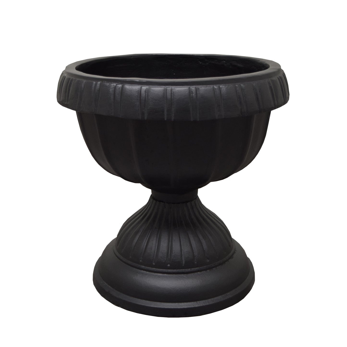 Ornate Round Cast Aluminum Metal 35-in Bird Bath Planter Vase Combo