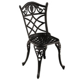 Black Grape Vineyard Outdoor Patio Garden Aluminum 3 Piece Bistro Set