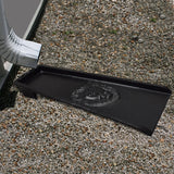 Black Lion 24-in Cast Aluminum Downspout Gutter Splash Block