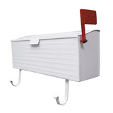 White American Flag Metal Wall Mounted Mailbox with Hangers