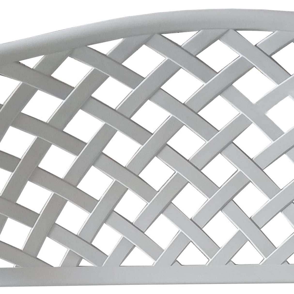 Outdoor Aluminum Modern 40-in White Patio Bench Loveseat